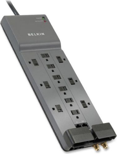 Belkin 12 Outlet Home/Office Surge Protector 4120J 10FT - ONLINE ONLY