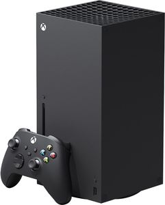 Microsoft Xbox Series X Gaming Console- Black AMD Custom RDNA 2-2160p - Linear PCM, Dolby Digital, Dolby TrueHD with Atmos, DTS 5.1 - Ultra HD Blu-ray Player - 1TB HDD - Gigabit Ethernet