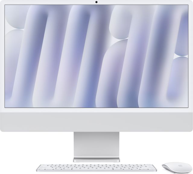 Apple 24-inch iMac with Retina 4.5K display: Apple M4 chip with 10-core CPU and 10-core GPU, 24GB, 512GB SSD - Silver