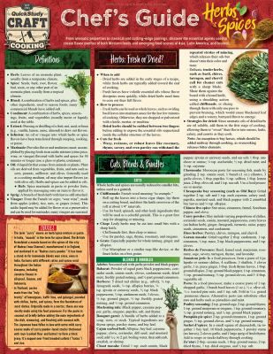 CHEFS GUIDE TO HERBS & SPICES