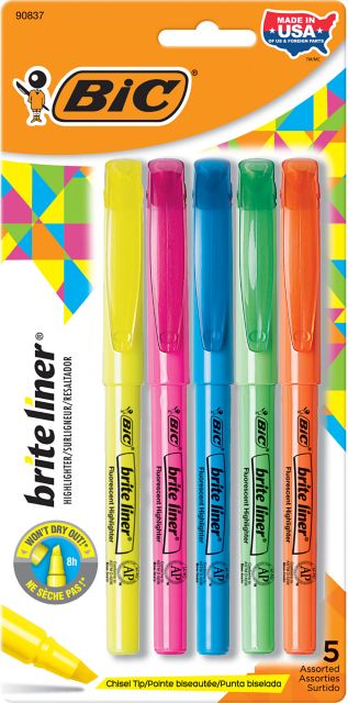 BRITELINER 5PK ASST PEN STYLE